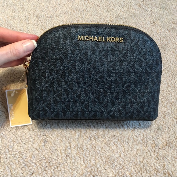 Michael Kors Admiral Blue Travel Large Weekender Bag set wallet & cosmetic pouch - Picture 2 of 15